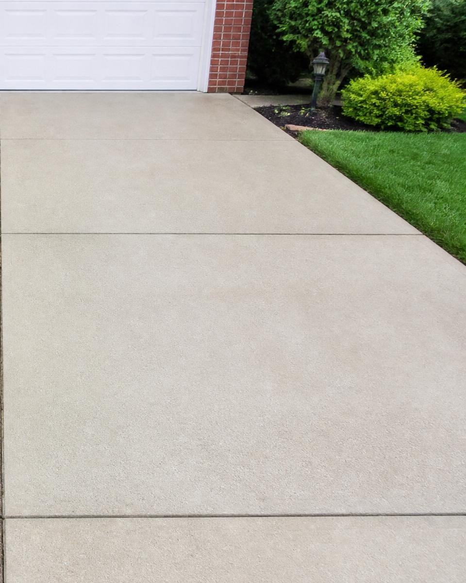 After — Concrete driveway restoration · Davis County, UT